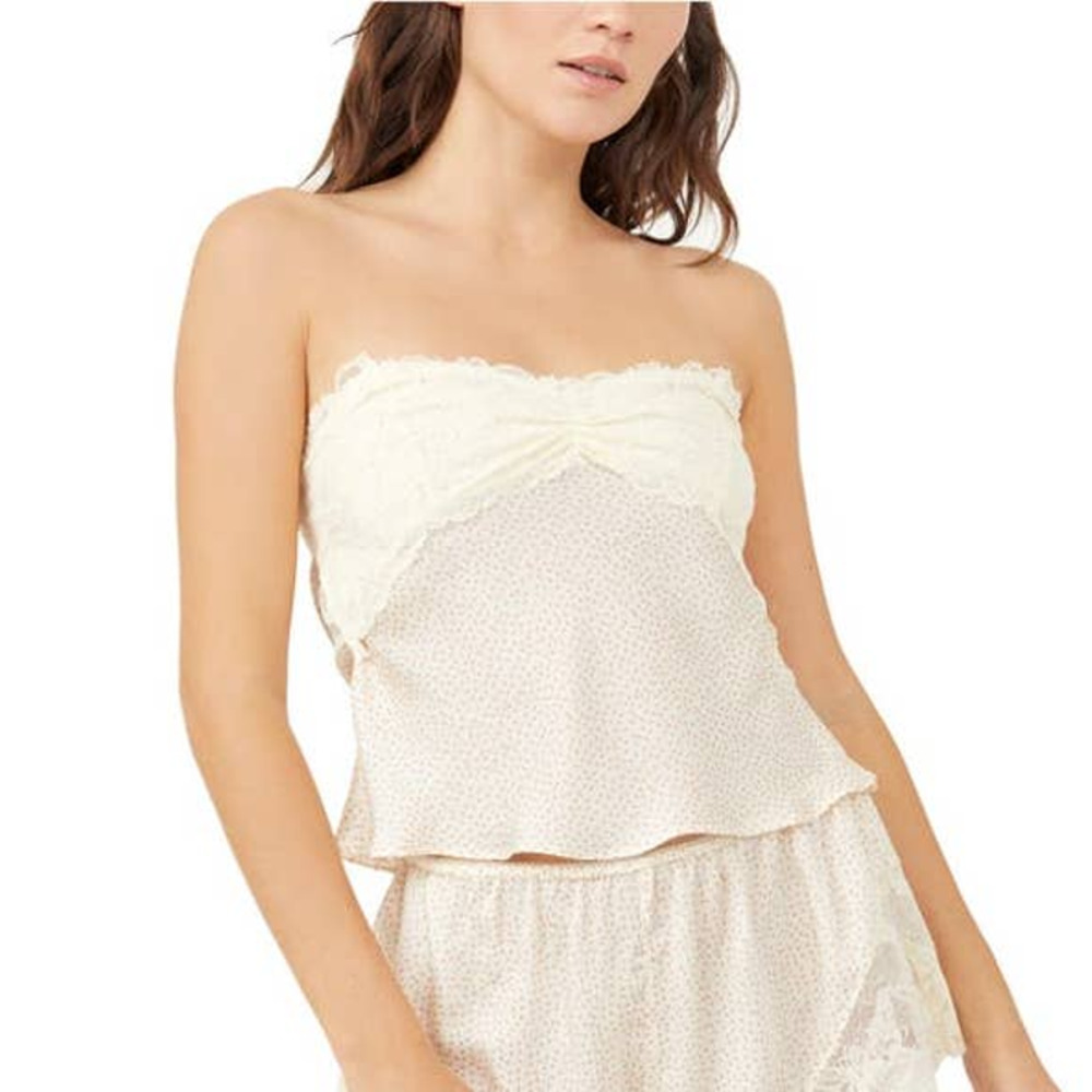 NWOT✅ Free People Cream Lace Trim Camisole